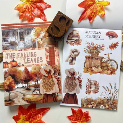 The Falling Leaves Sticker Book 20Sheets