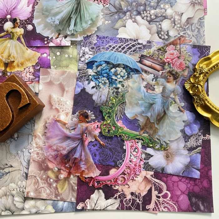 Dreamy Waltz Ephemera Mystery Kit 72PCS