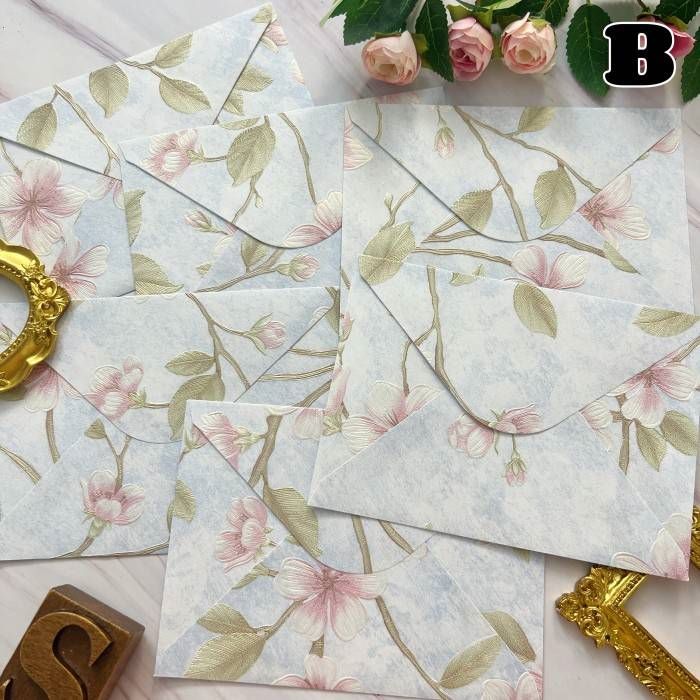 Ethereal Bloom Envelopes 6PCS