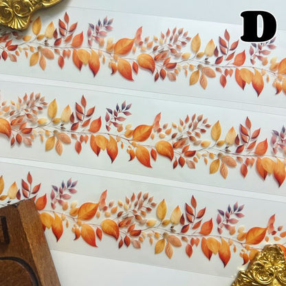 Golden Fall Foliage PET Tape Roll