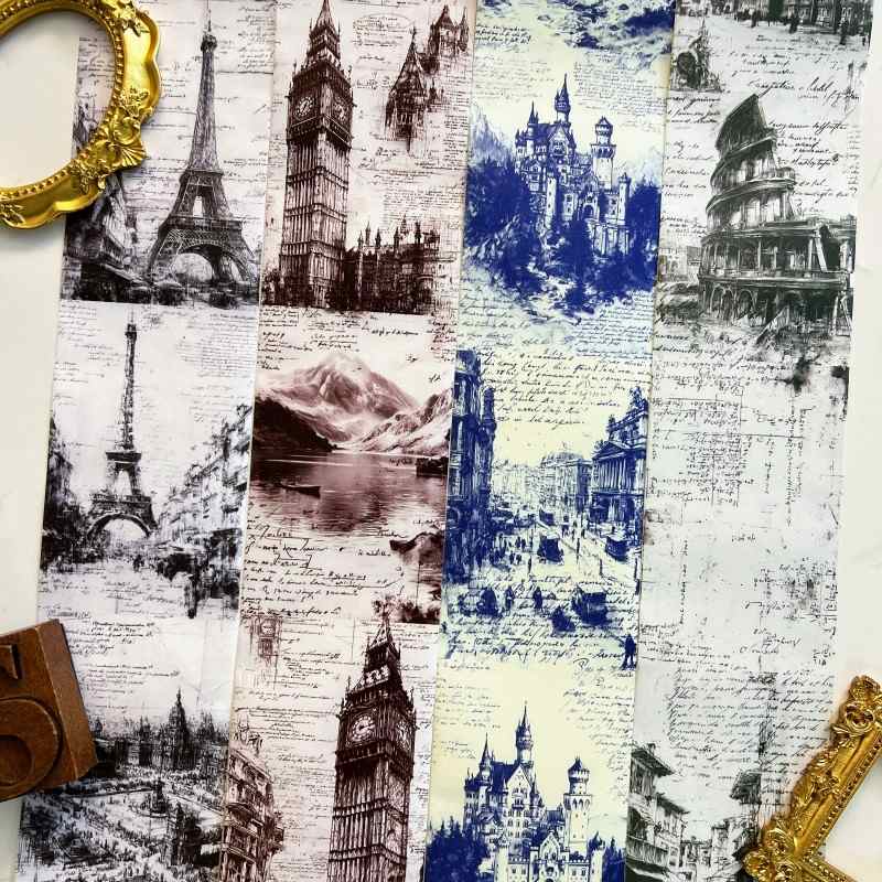 European Travel Guide Washi Tape Roll