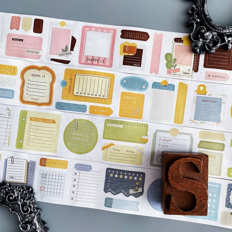 Daily Writing Kraft Paper Sticker Roll