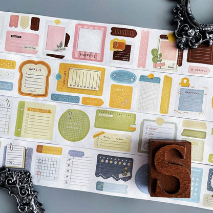 Daily Writing Kraft Paper Sticker Roll