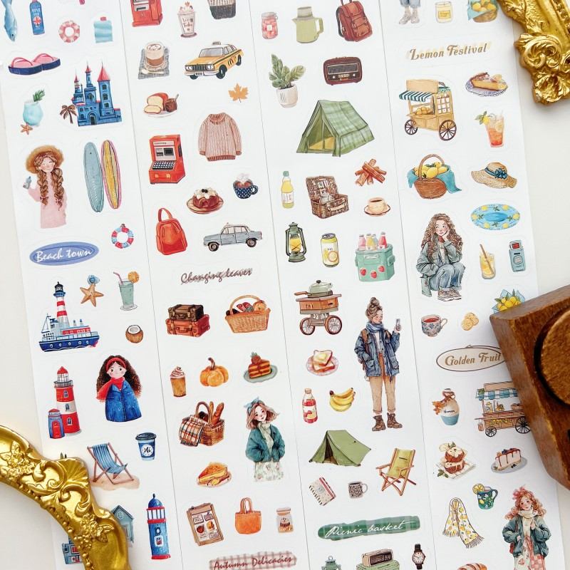 Journeying Through Kraft Paper Sticker Roll