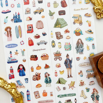 Journeying Through Kraft Paper Sticker Roll