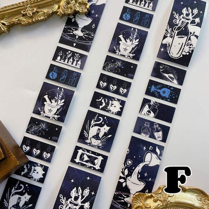 Night Dawn Kraft Paper Sticker Roll