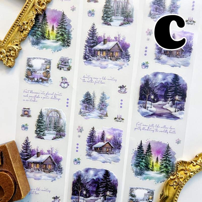 Cloud Snow PET Tape Roll