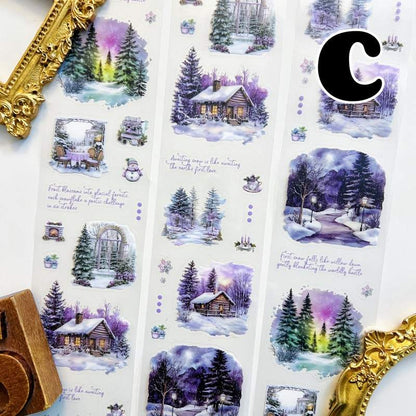 Cloud Snow PET Tape Roll