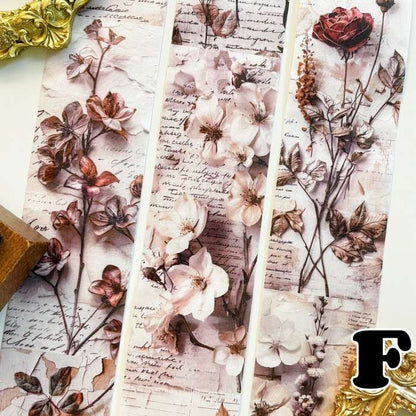 Flower Collage Washi Tape Roll