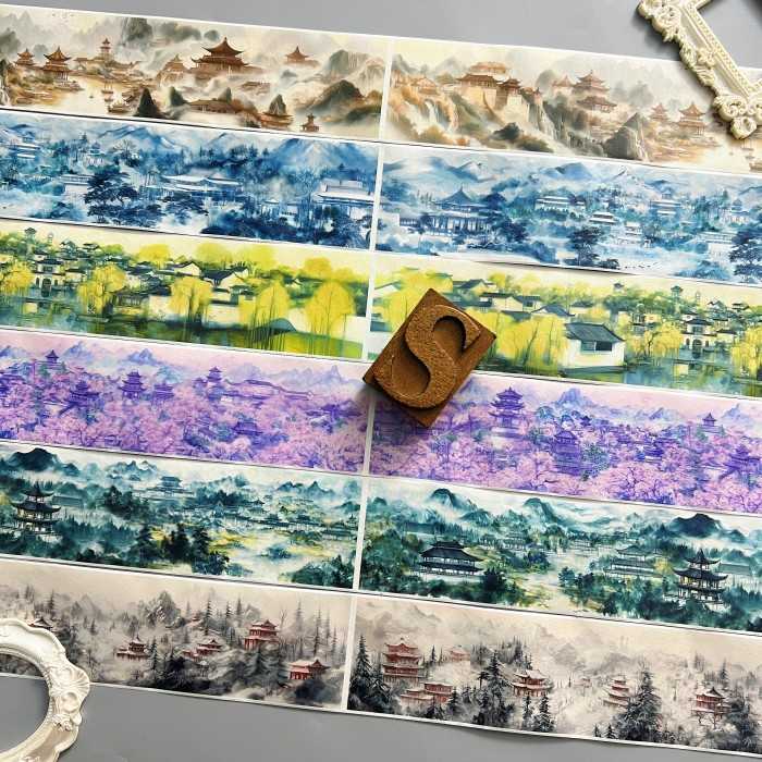 Unique Landscape Washi Tape Roll