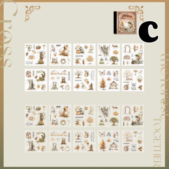 Walking Through Forest Sticker Book 20Sheets