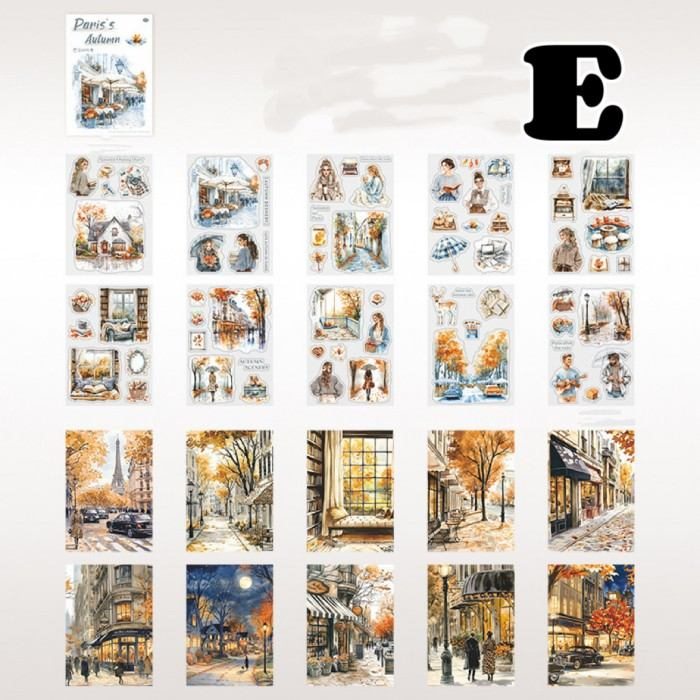 Paris's Autumn Sticker Book 20Sheets