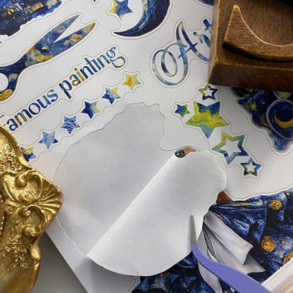 Starry Night Gothic Rhapsody Sticker Book 20Sheets