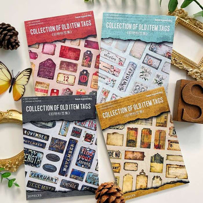 Aged Marks Sticker Book 20Sheets