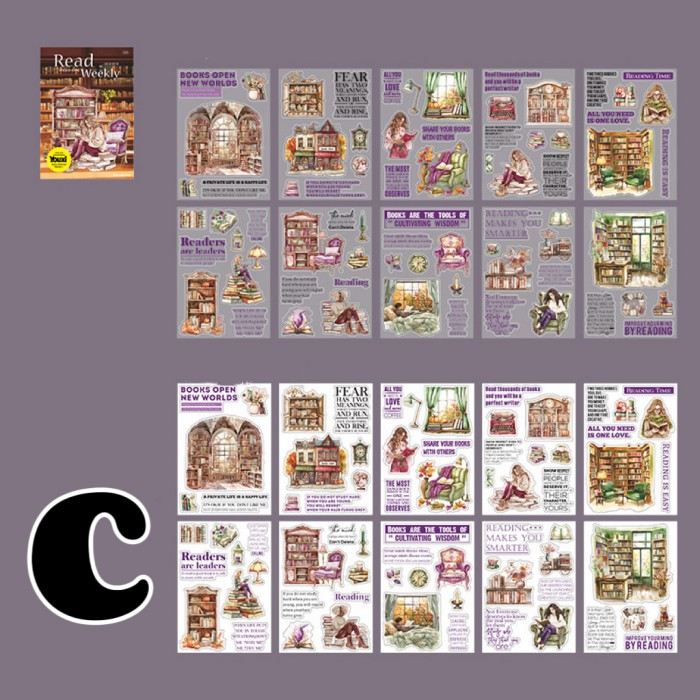 Reading Weekly Sticker Book 20Sheets