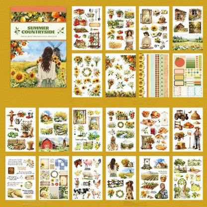 Summer Countryside Sticker Book 20Sheets