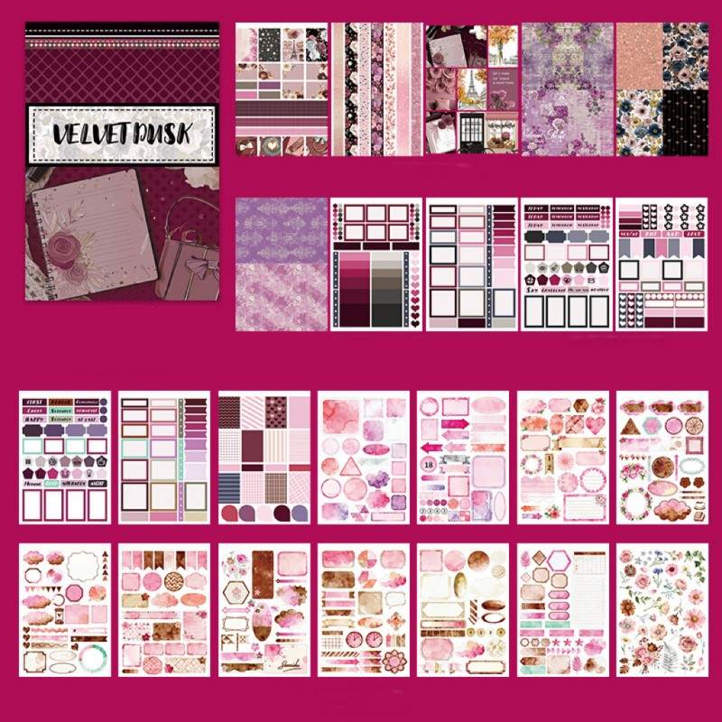 Velvet Dusk Sticker Book 22Sheets