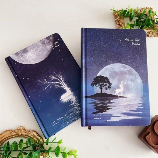 Lunar Deer Illustrated Notebook