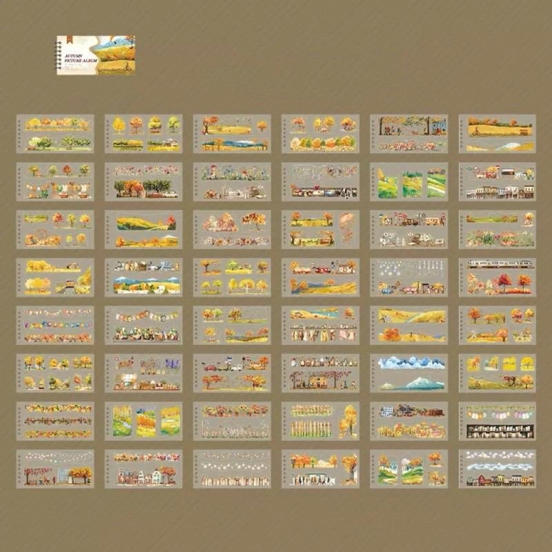 Autumn Picture Album Sticker Book 48Sheets