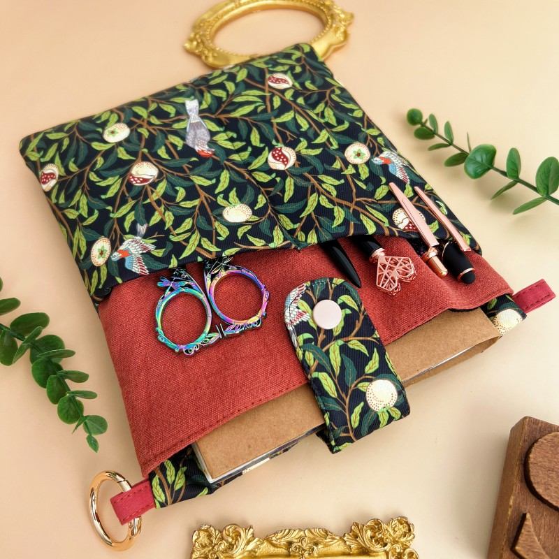 Bookish Fabric Organizer Pouch