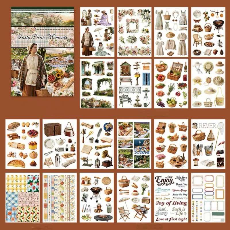 Tasty Picnic Moments Sticker Book 20Sheets