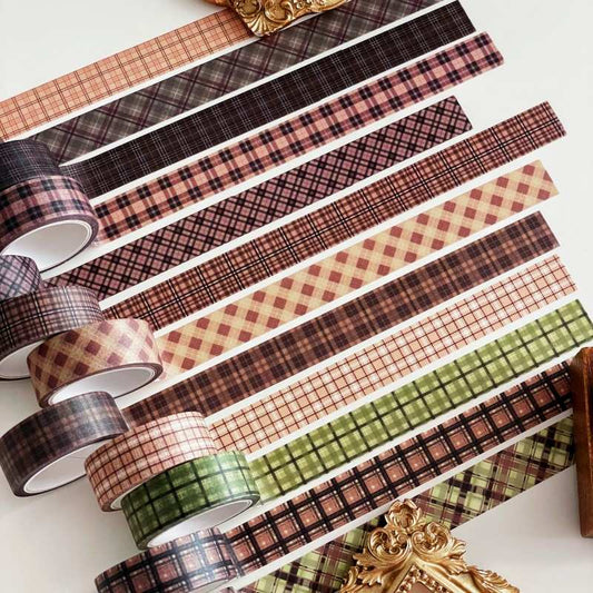 Heritage Plaid Washi Tape Set