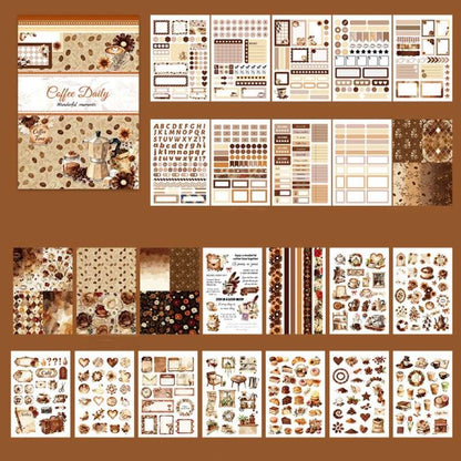 Coffee Daily Sticker Book 24Sheets