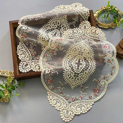 Rose Lace Doilies Table Decor
