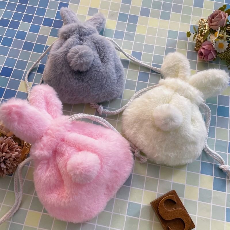 Plush Bunny Pouch
