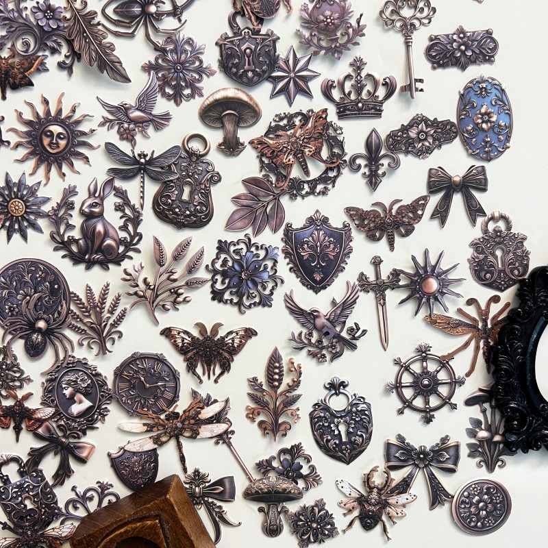 Aged Bronze Sticker 100PCS