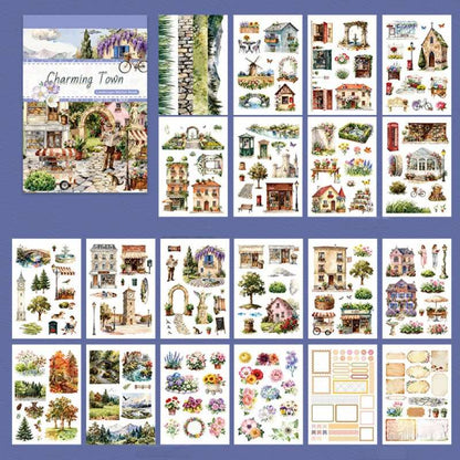 Charming Town Sticker Book 20Sheets