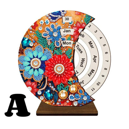 DIY Diamond Art Tabletop Perpetual Calendar Kit