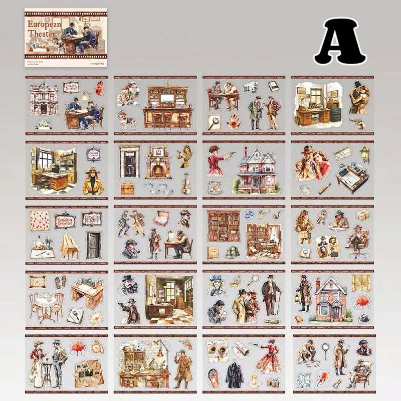 European Theatre Sticker Book 20Sheets