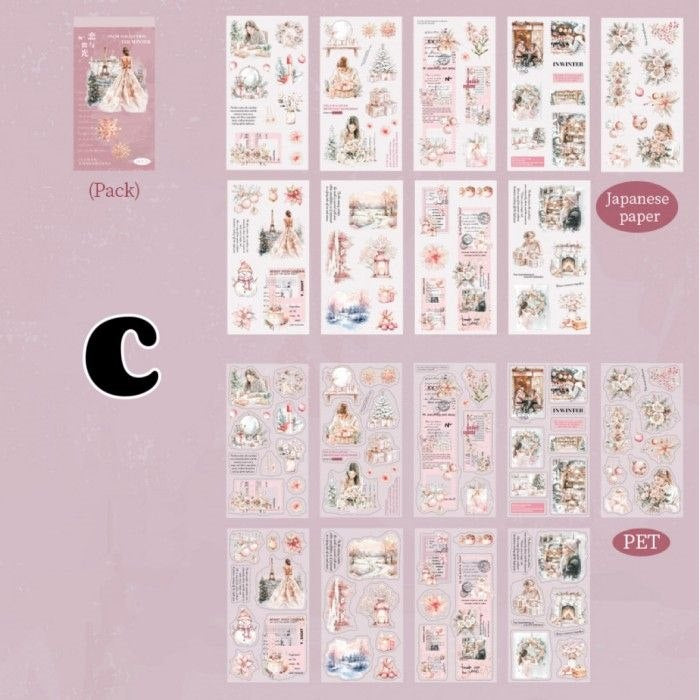 Winter Snowlight Sticker Book 18Sheets