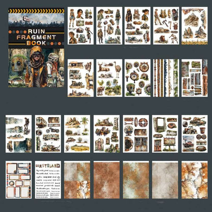 Ruin Fragment Book Sticker Book 24Sheets