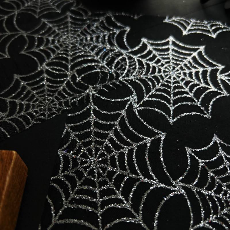 Silvery Cobweb Meshes 2PCS