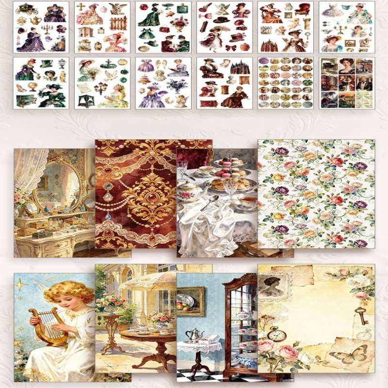 Victoria Manor Washi Sticker Book 50Sheets