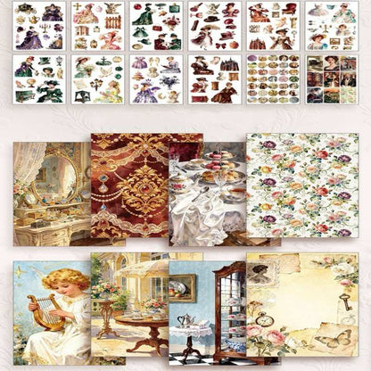 Victoria Manor Washi Sticker Book 50Sheets