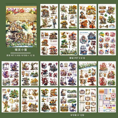 The Elf's Cottage Sticker Book 20Sheets