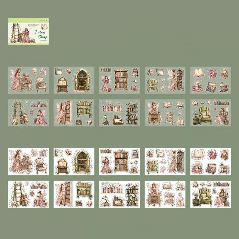 Fairy Bookshop Sticker Book 20Sheets