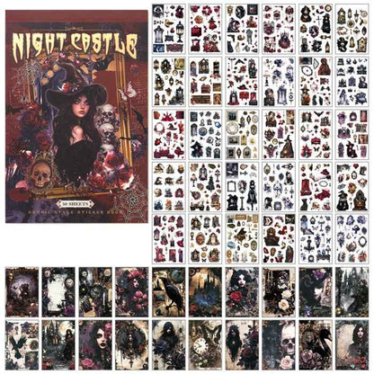 Castle Of Darkness Washi Sticker Book 50Sheets