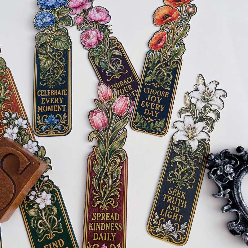 Old-Style Bloom Note Paper 10PCS