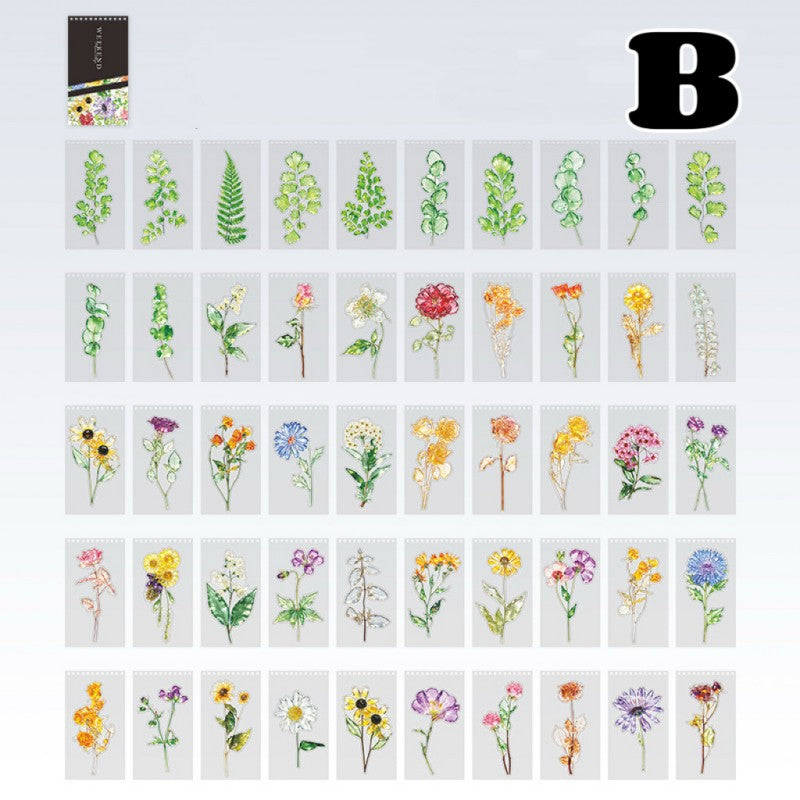 Weekend Flower Shop Sticker Book 50Sheets
