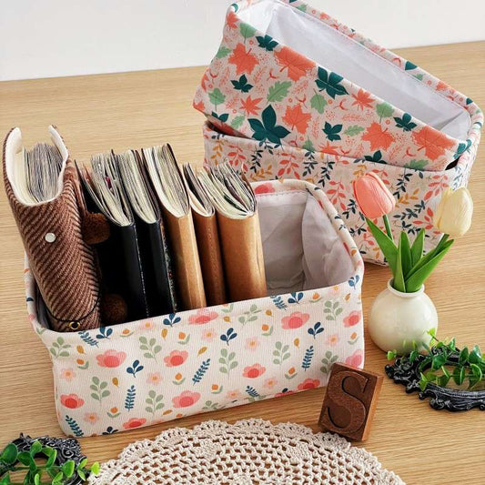 Wildflowers Fabric Desktop Organizer