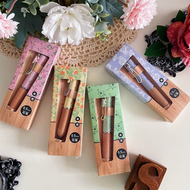 Botanical Floral Click Gel Pen