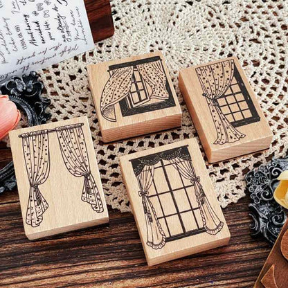 Under The Window Rubber Stamp