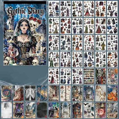 Gothic Diary Washi Sticker Book 50Sheets