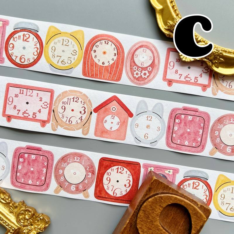 Second By Second Kraft Paper Sticker Roll