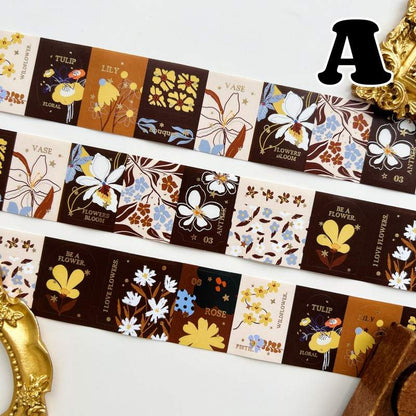 Starlit Letters Kraft Paper Sticker Roll