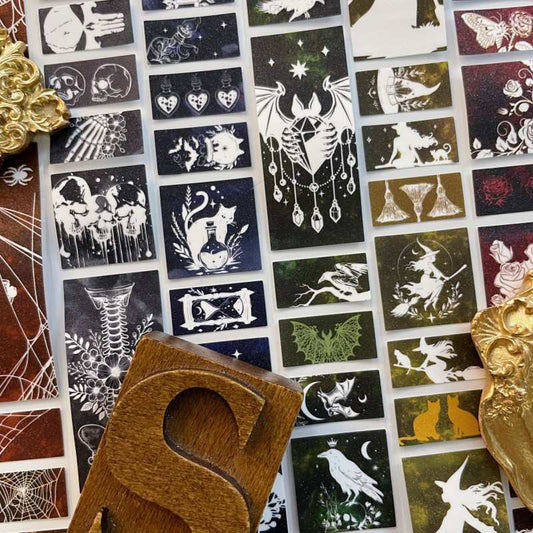 Night Dawn Kraft Paper Sticker Roll